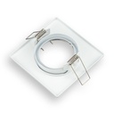 Aro orientable cuadrado blanco GU10 - Extra 1