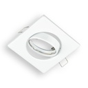 Aro orientable cuadrado blanco GU10 - Extra 2