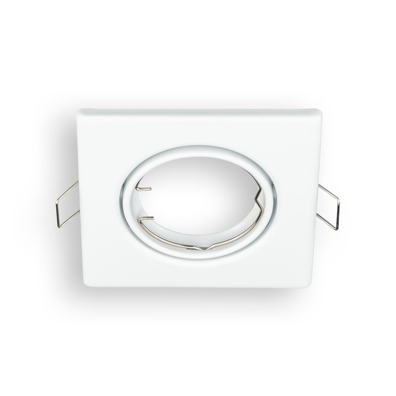 Aro orientable cuadrado blanco GU10 - Extra 3