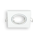 Aro orientable cuadrado blanco GU10 - Extra 3