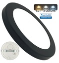 Downlight + Plafon LED - Circular- MOSS negro 24w