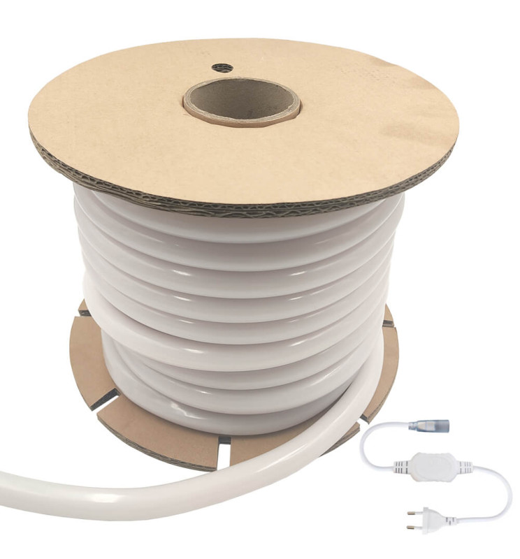 Neón LED Circular - 360º Flexible - 220V - 20m - 8W/M 2700