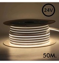 Neón LED Flexible 24V - 8W/M - Bobina 50m - 6x12mm - 3000K