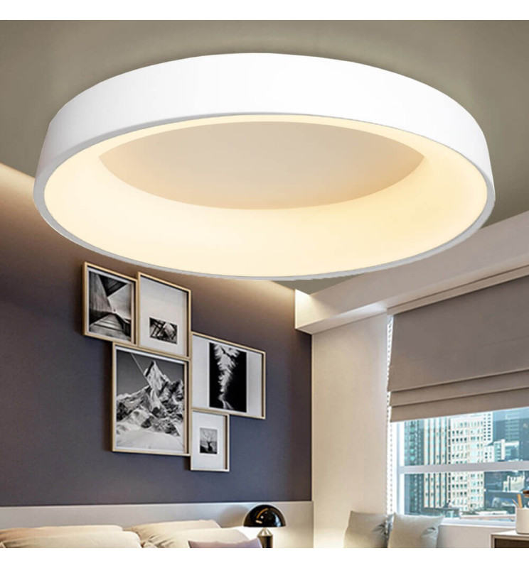 Plafón LED 36W FRANKFURT - Dimable - CCT + Mando Control - Ø475mm