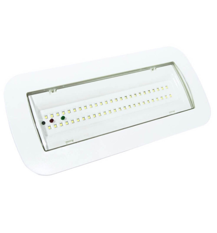 Luz Emergencia LED 4W + Kit Techo + Opción Luz Permanente - IP65