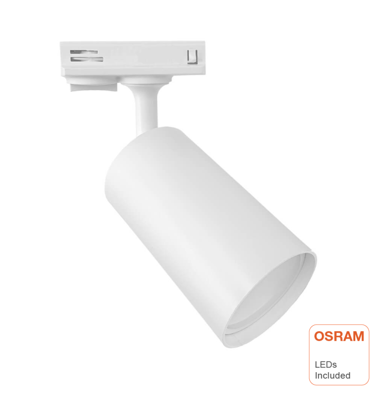 Foco de Carril LED 10W Monofásico - EMMEN BLANCO - OSRAM CHIP DURIS E 2835