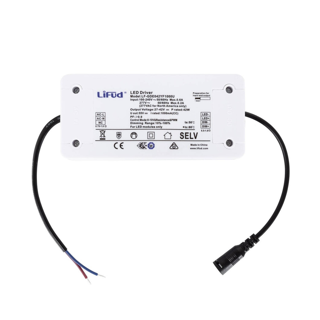 Driver LIFUD Regulable 0-10V 220-240V  42W