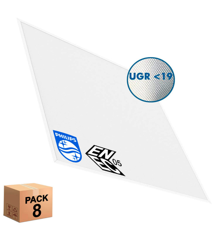 Panel LED 60x60 - SLIM FRAME- 40W - Philips Driver - UGR19 - ENEC