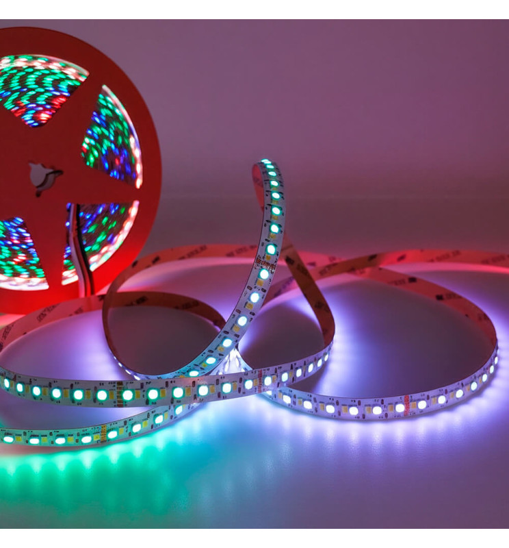 Tira LED 24V RGB+CCT | 216xLED/m | 10m | SMD3535+2835 | 20W/M | IP20
