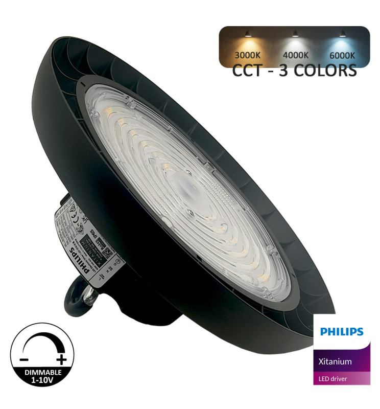 Campana Industrial LED 120W-100W-80W | UFO| 3CCT | Driver Philips Xitanium | Dimable 1-10V