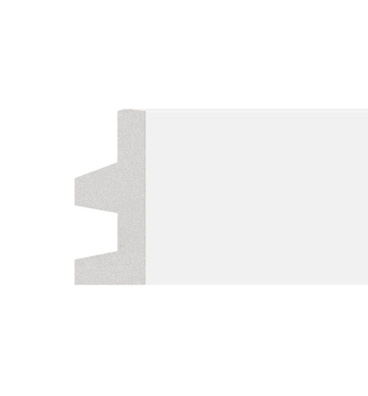 Moldura de Poliestireno - Design F - para tira LED - 2 Metros