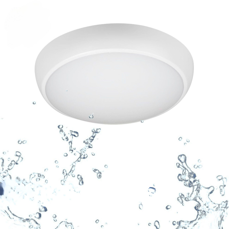 Plafón LED / Luz de emergencia - CCT - Potencia ajustable 12W-16W - IP65
