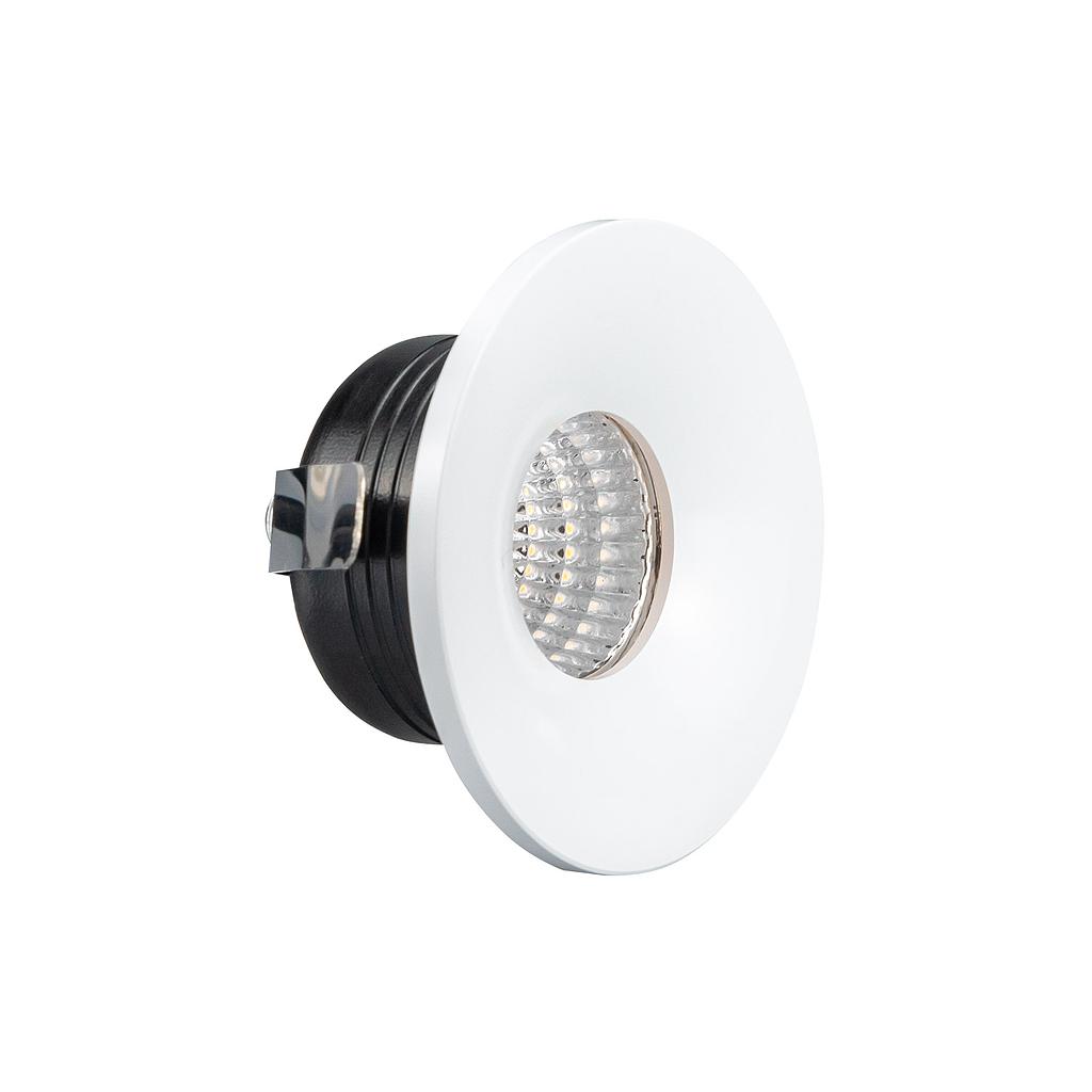 Mini spot fijo LED 3W 3000K empotrable SIGN S30 COB blanco corte ø35mm