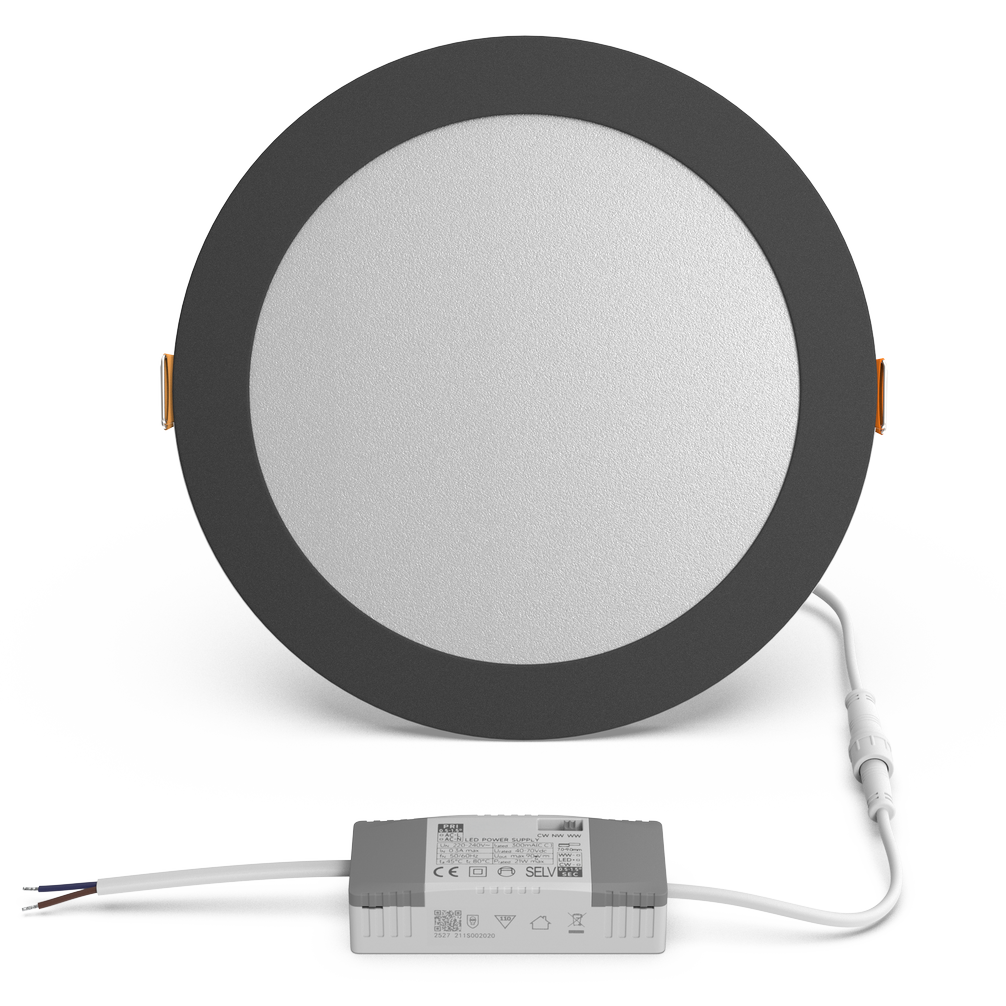 LED Slim Downlight - Luitbert 20W Negro