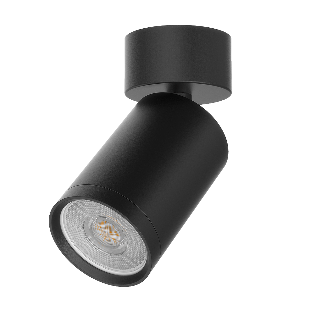 Spotlight Foco Ajustable de Superficie para bombilla GU10 Negro