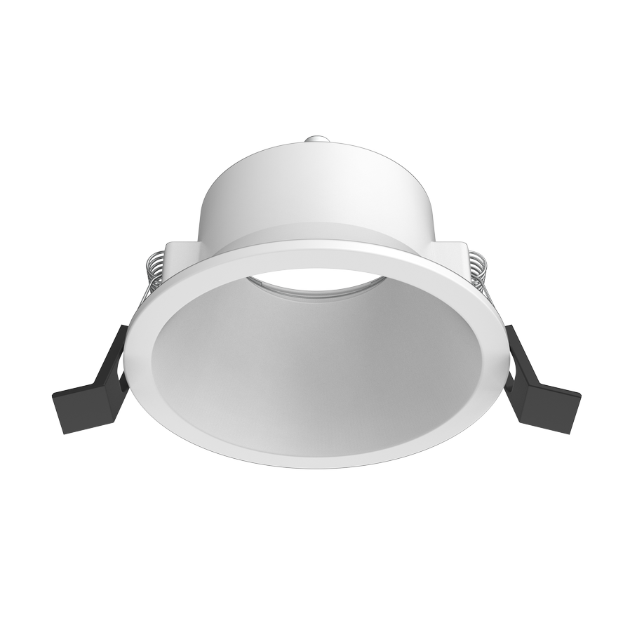 Aro circular profundo fijo DT009 para bombilla LED GU10 aluminio corte 75 Blanco