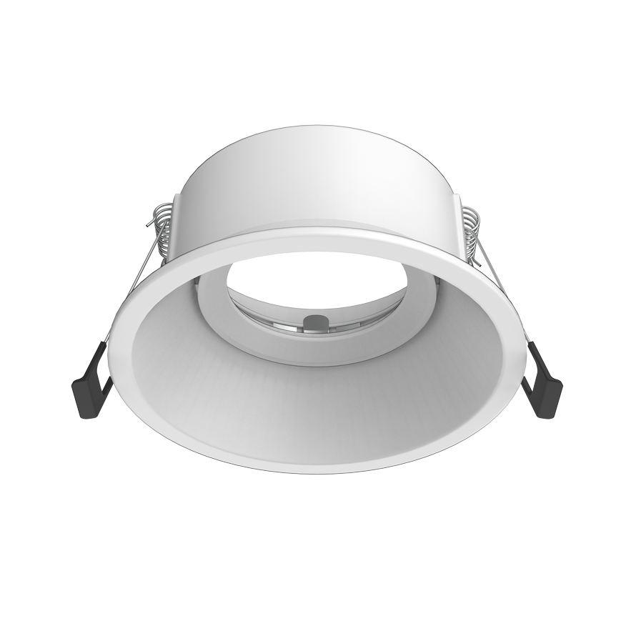 Aro circular profundo orientable DT010 para bombilla LED GU10 aluminio corte 85 Blanco