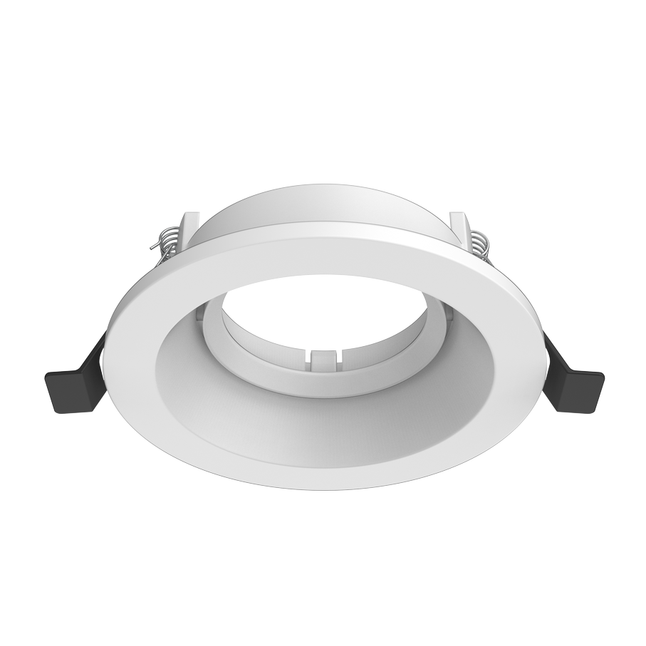 Aro circular profundo orientable DT011 para Bombilla LED GU10 aluminio corte 75 Blanco