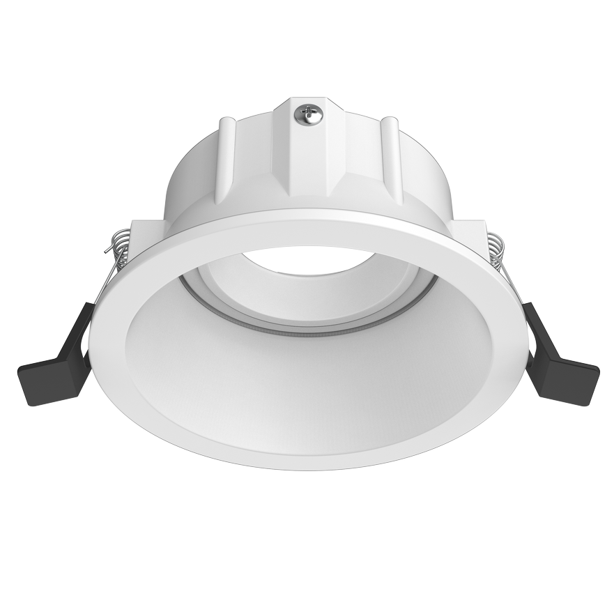 Aro circular profundo orientable DT012 para bombilla LED GU10 aluminio corte 90 Blanco
