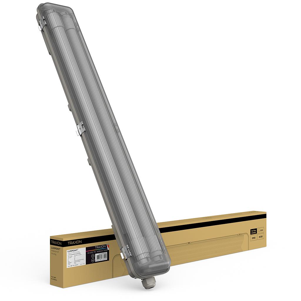 Pantalla estanca vaca sellada 60cm2x LED T8 G13