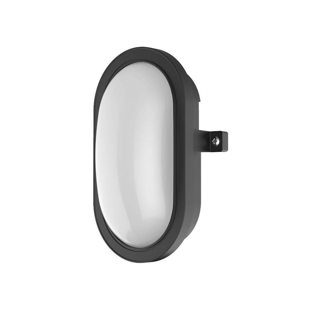 Aplique exterior bulkhead - Lambert Ovalado 6W Negro