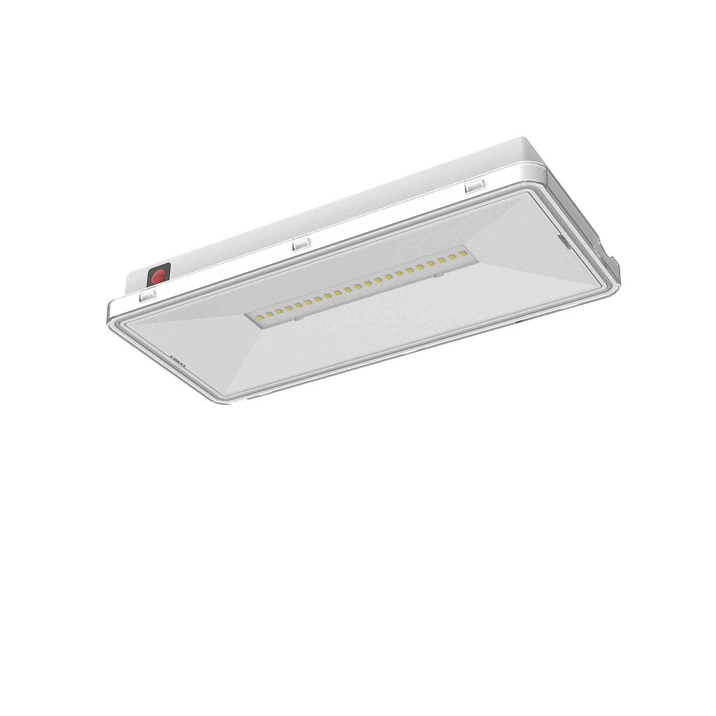 Emergencia bulkhead superficie 6500K 70Lm IP65 120 1 Hr. AUTO-TEST Permanente/No permanente