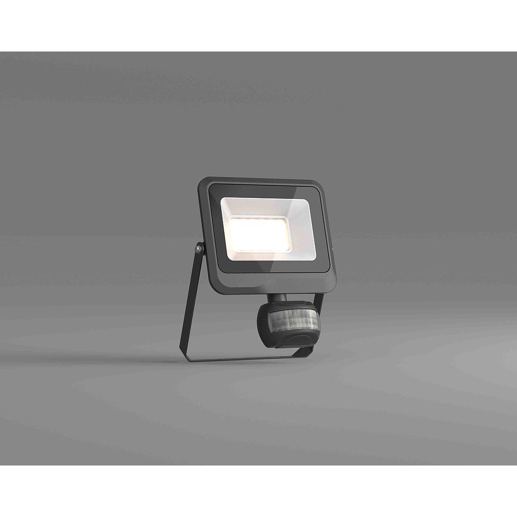 LED Floodlight 20W 6500K Negro - Kmpig Sensor