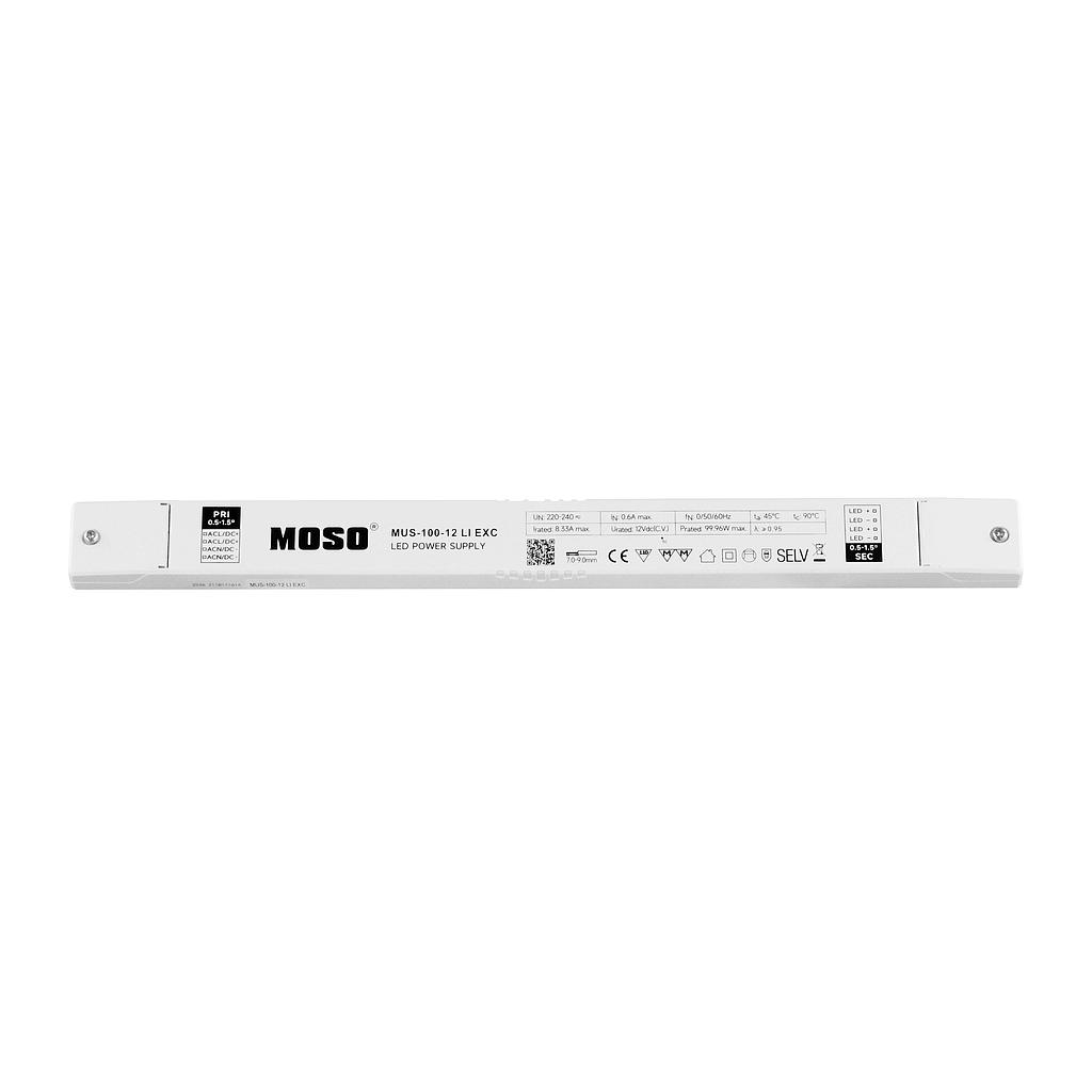MOSO® Fuente de Alimentación LED Slim 220-240V, IP20, 12V 100W