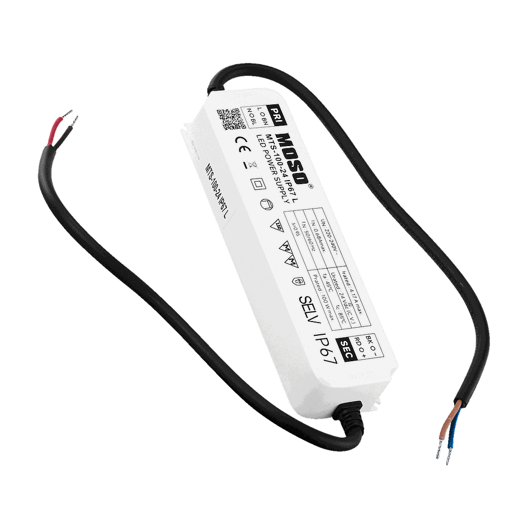 MOSO® Fuente de Alimentación LED Serie MTS 220-240V, IP67, 24V 160W