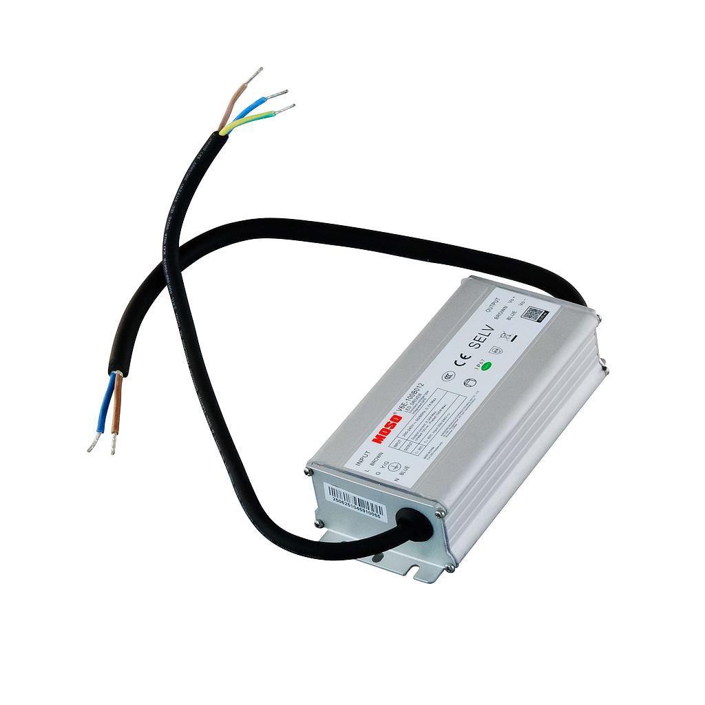 MOSO Driver LED 176-264V, IP67, Salida CV 12V 100W,