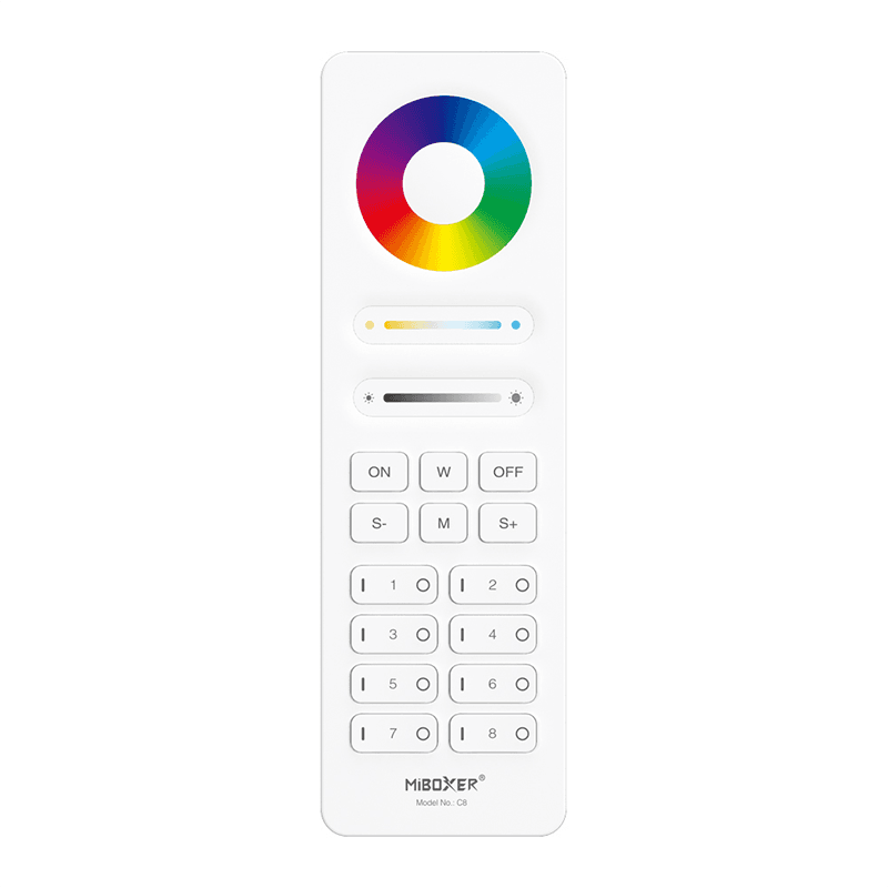 Control Remoto RGB+CCT 8 Zonas (MiBoxer C8)