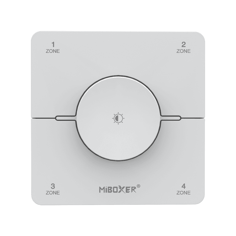 Panel LED Control Remoto Panel Giratorio 4 Zonas CCT Blanco (MiBoxer K0S)