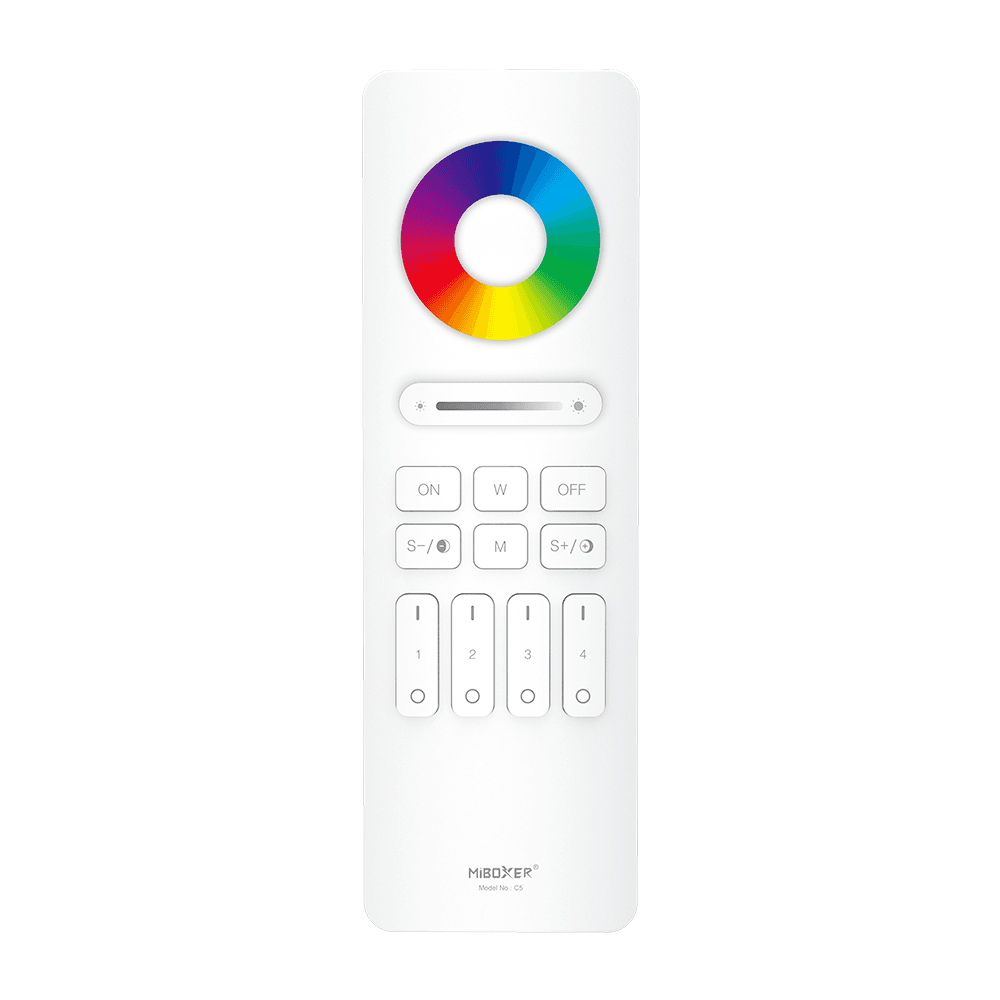 Control Remoto RGB+CCT 4 Zonas (MiBoxer C5)