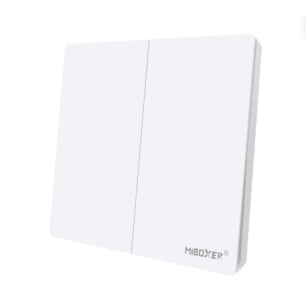 Panel LED Panel Inalámbrico Dimmer 2 Pulso 2 Gang 2.4GHz (MiBoxer PUSH3)