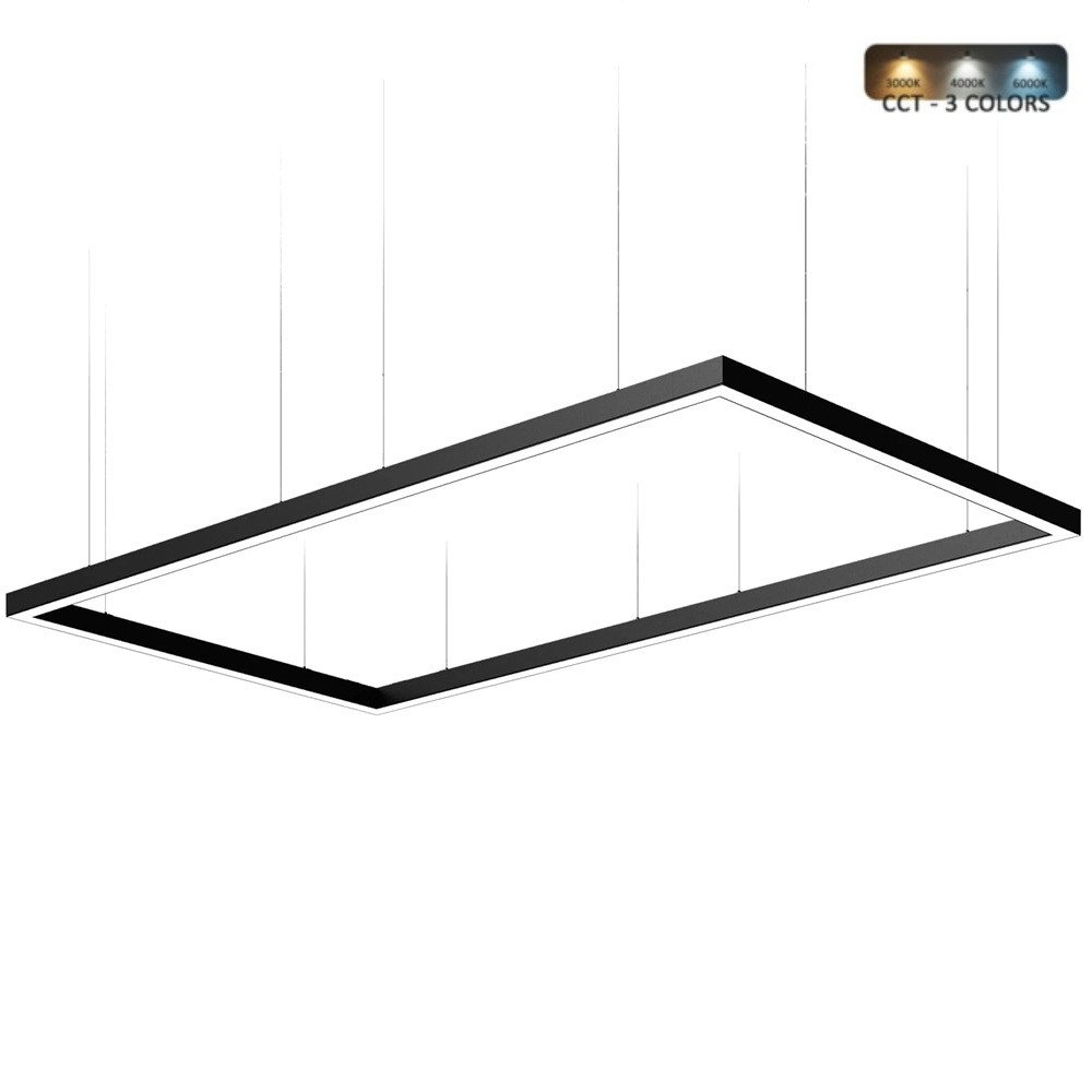 Lámpara LED colgante Rectangular 220W POLARIS - 3CCT - 180x150cm
