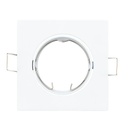 Aro cuadrado orientable para bombilla LED GU10 blanco