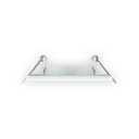 Aro orientable cuadrado blanco GU10