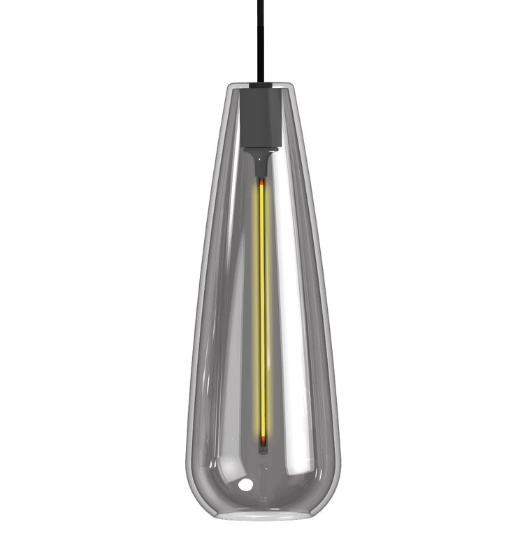 Lampara LED Filamento Colgante - Cristal Ahumado - 4W - Ambar 91190