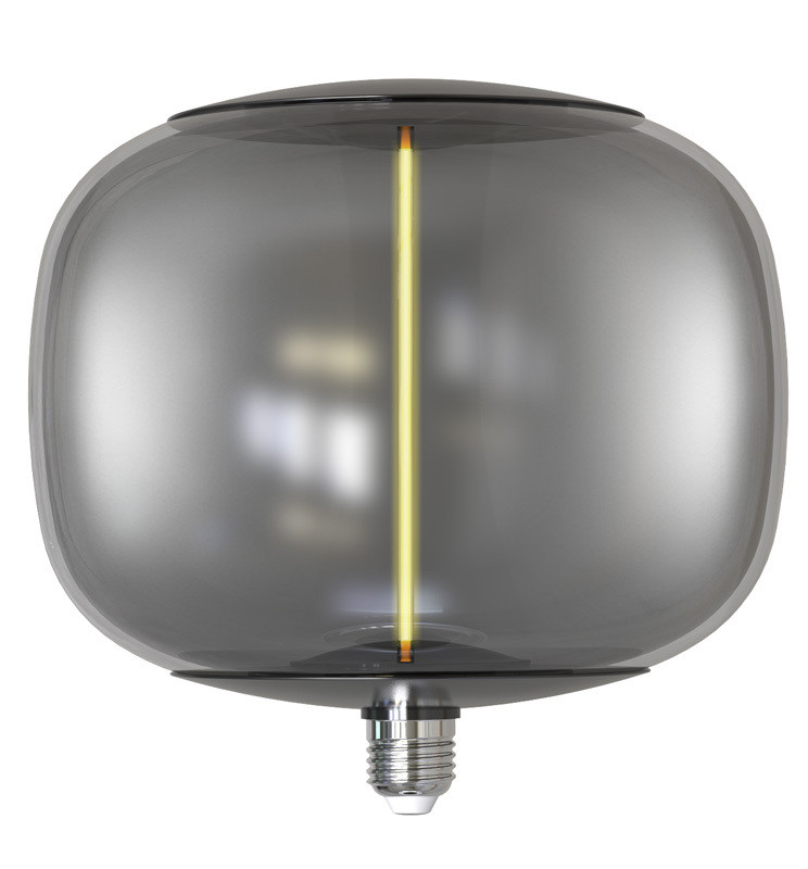 Bombilla LED Filamento Cristal Ahumado 4W E27 T220 Ambar 91189