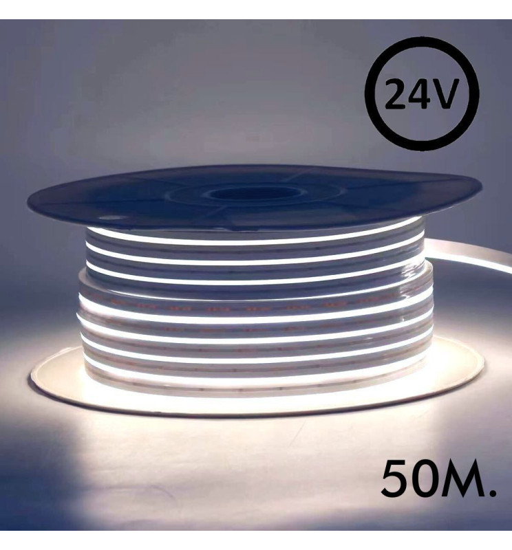 Neon 24v 50m/rollo 6000k