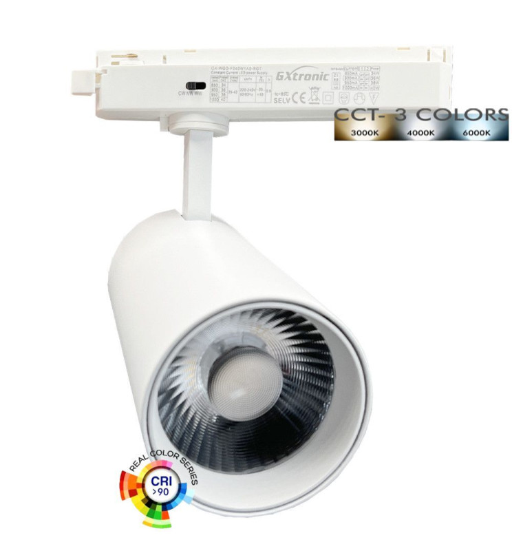 Foco LED 40W - 34W NEW MAYA Blanco Carril Monofsic