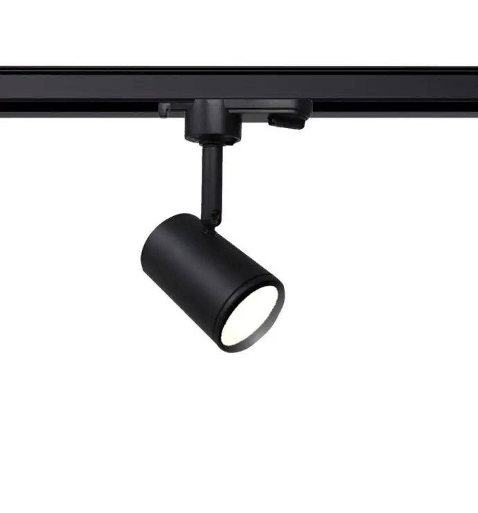 Foco de Carril NEGRO para Lmpara GU10