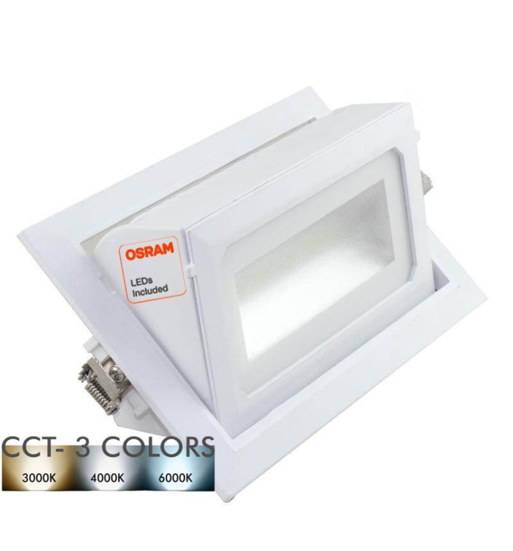 Foco proyector LED 40W orientable rec CCT