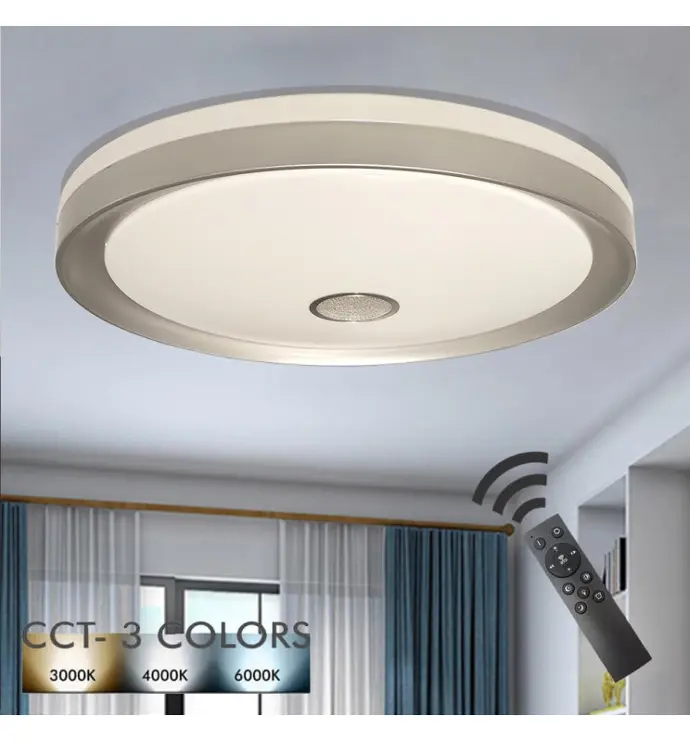 Plafón LED 36W ESPOO - Dimable - CCT + Mando Control