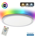 Plafón LED 18W RGB+CCT Control Remoto Chip