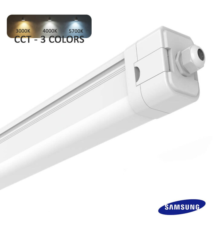 Regleta Estanca LED 40W-20W SAMSUNG chip -LUMINAI