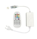Mando + controladora para bobina LED RGB 220V-8W/