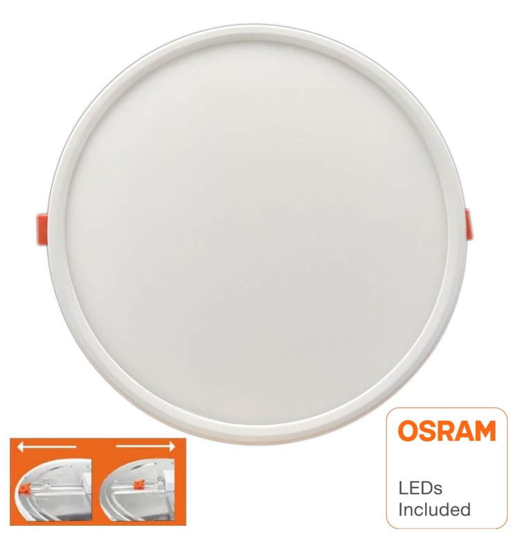 Placa Slim LED Circular 20W - OSRAM CHIP 4000k
