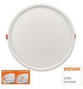Placa Slim LED Circular 20W - OSRAM CHIP 4000k