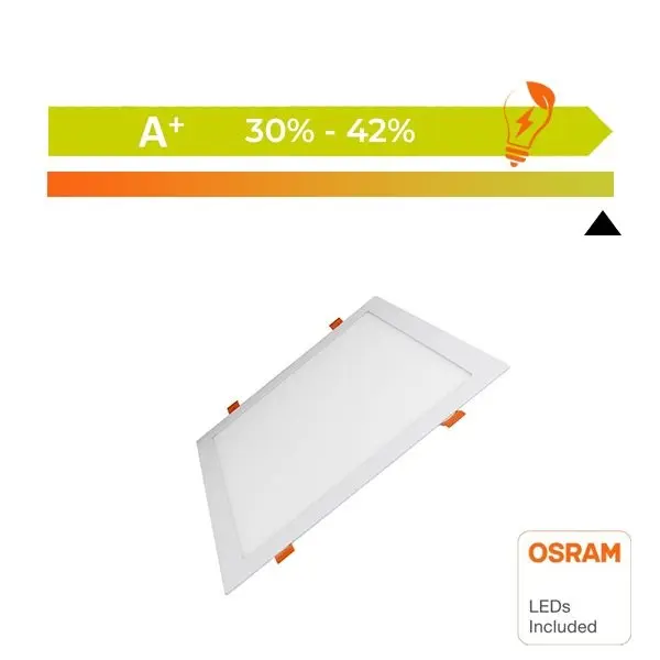 Placa Slim LED Cuadrada 30W - OSRAM CHIP DU 6000k